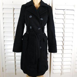 Vintage Bebe 90's Y2K Winter Coat XS Black Full Length